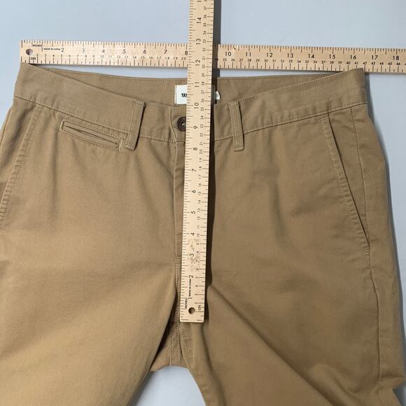 Taylor Stitch Pant Mens 32 Brown 100% Cotton Canvas Chino Straight Leg Office 31 - Picture 5 of 10